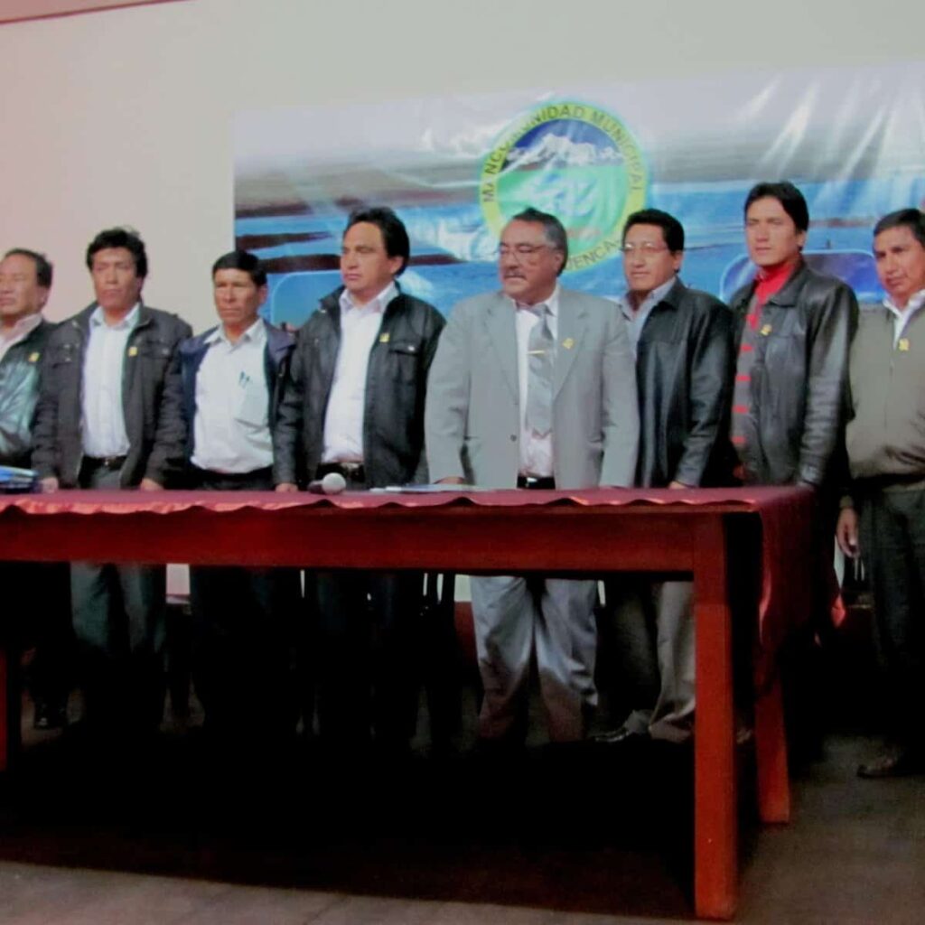 Alcaldes Mancomunidad Tres Cuencas. (archivo IM)