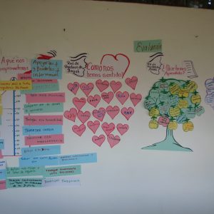 Trabajo realizado por las regidoras durante el Taller. (Archivo IM)