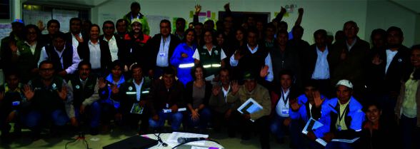 Profesionales y técnicos de Agrorural participantes en el cursoestrategias de Adaptación al cambio Climático en las comunidades de las Reserva de Biósfera Huascarán