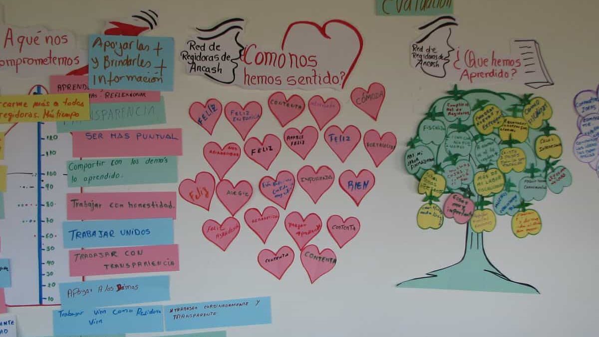 Trabajo realizado por las regidoras durante el Taller. (Archivo IM)